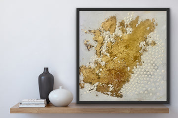 "Gold Love" 33 x 33 cm