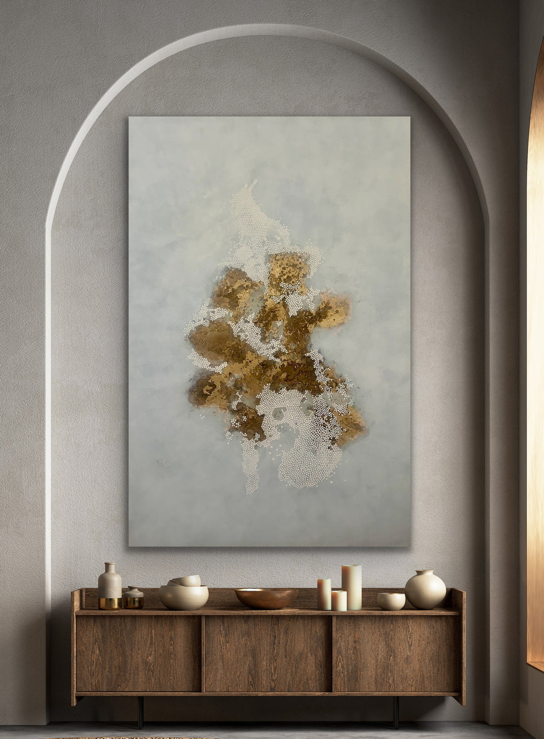 "Gold Sea Foam" 102 x 153cm