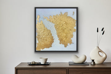 "Gold Walk" 33 x 33 cm