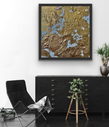 "Gold Fields" 33 x 33 cm