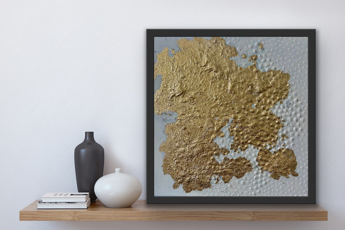 "Coastal Goldmine" 33 x 33 cm
