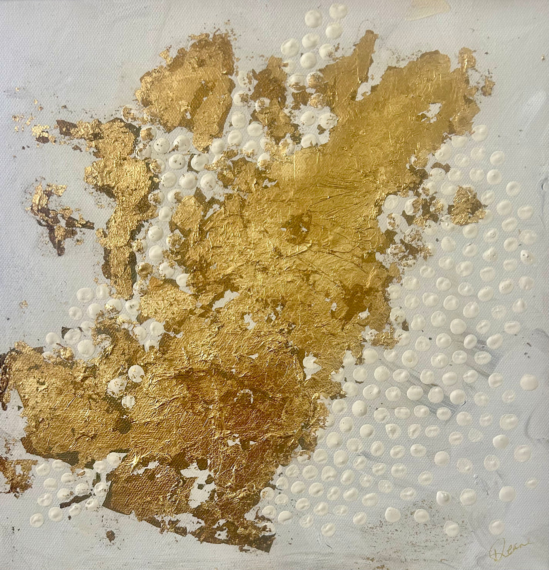 "Gold Love" 33 x 33 cm